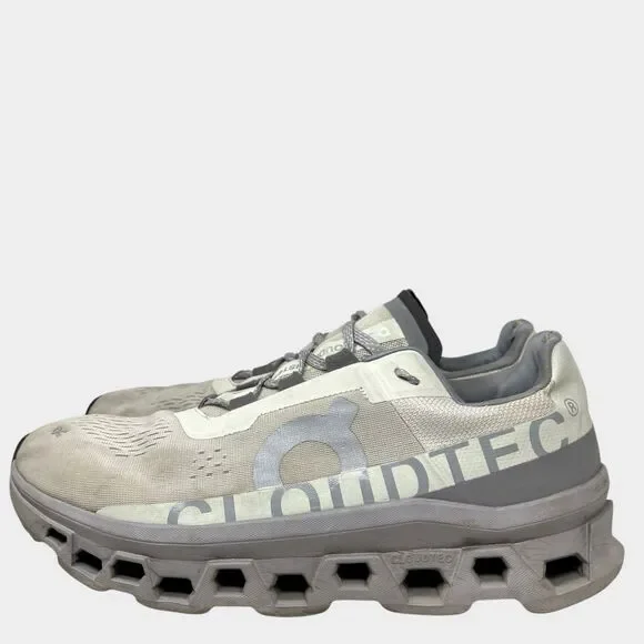 On Sneakers Mens 13 Gray Cloudmonster Running Ice Alloy Activewear 61.97788